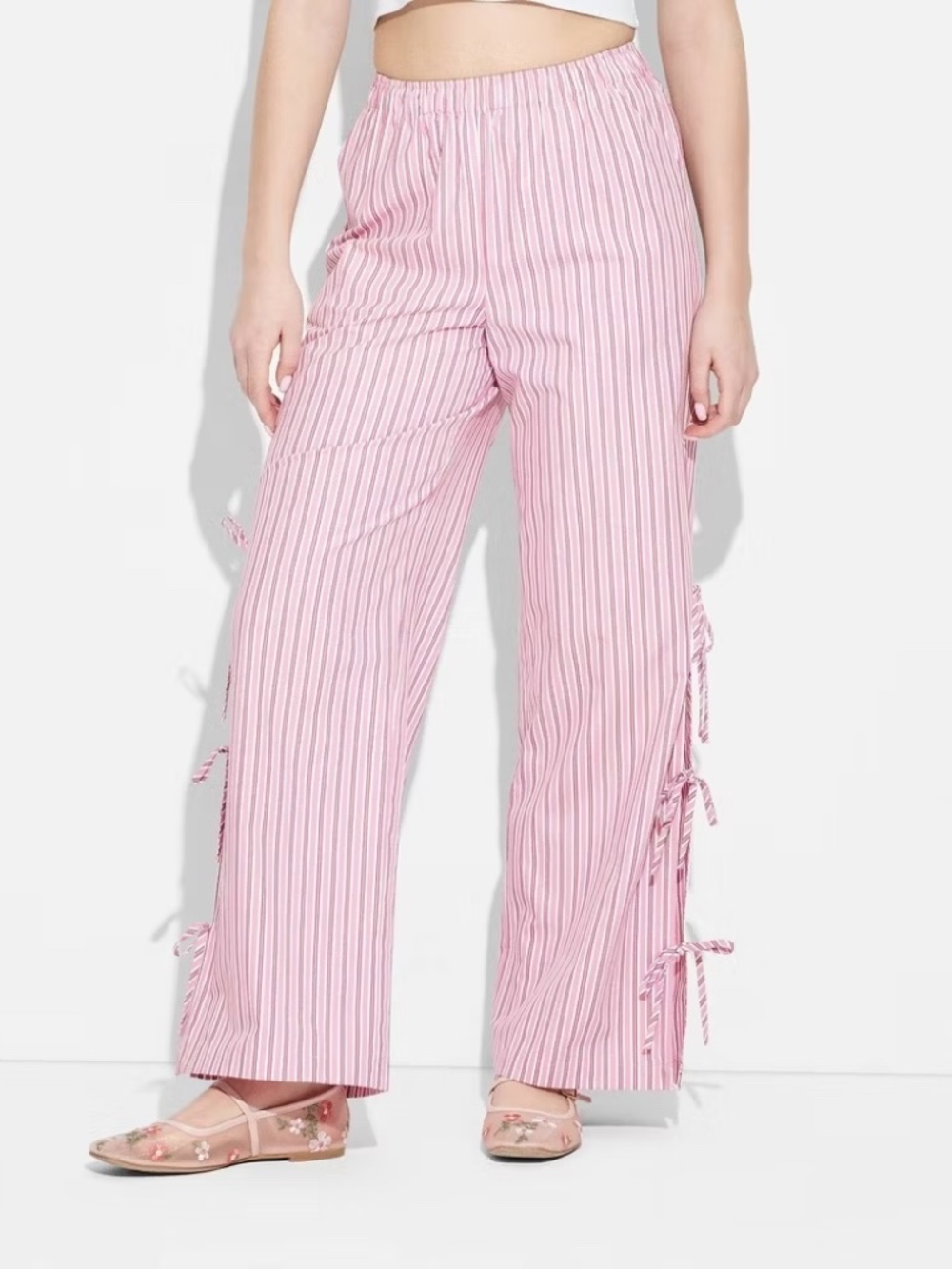 Pink Pants With Bows
